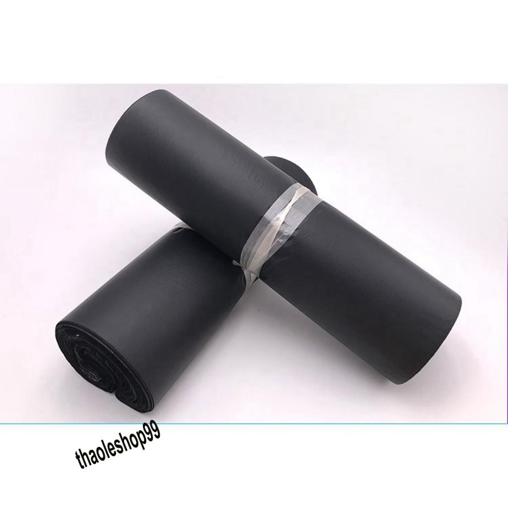 Bao bì gói hàng niêm phong 18x29cm màu đen bịch nilong bao bì túi đựng vận chuyển hàng online