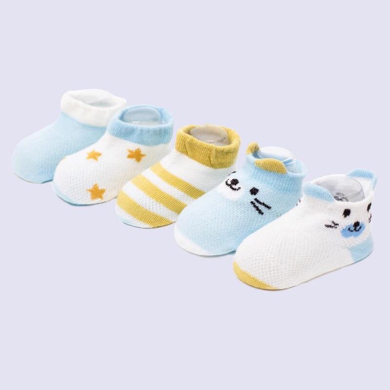 TẤT LƯỚI ️FREESHIP️ Set 5 Đôi Tất Lưới Kid's Socks Cổ Thấp Cho Bé