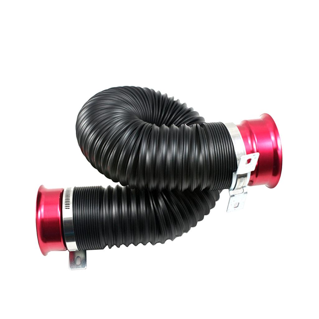 2pcs Universal Cold Air Intake Pipe Intake Hose Pipe Inlet