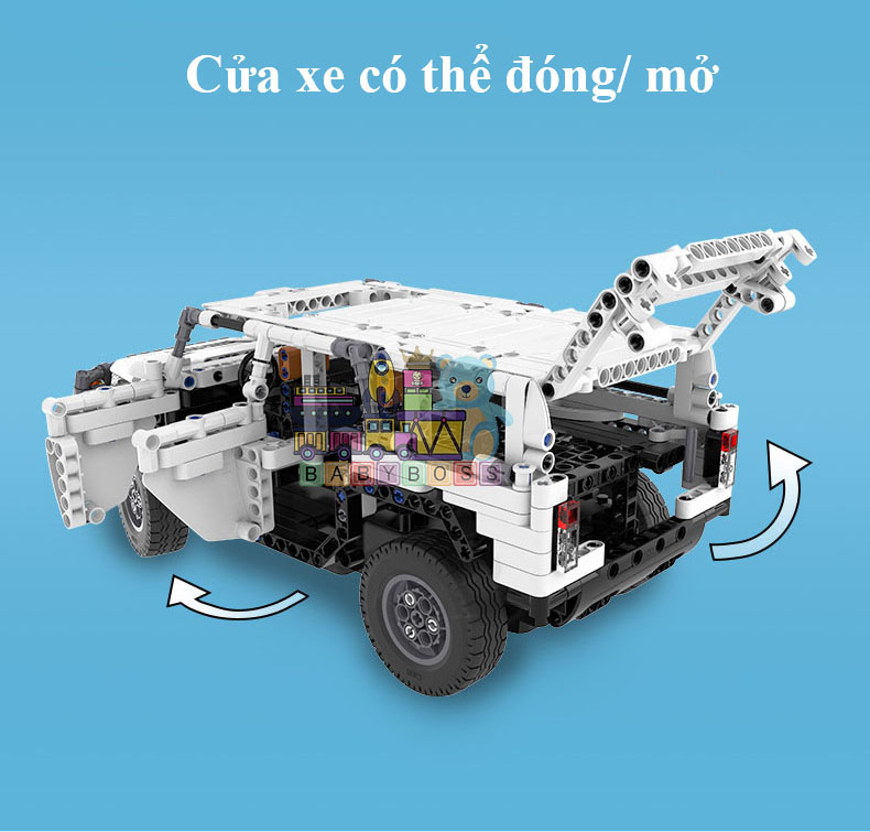 Đồ Chơi Mô Hình, Điều Khiển Từ Xa, Đồ Chơi Lắp Ghép Technic Xe SUV Hummer H2 Với 575 Chi Tiết - Chính Hãng BABYBOSS.