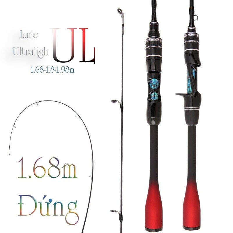 Cần câu lure cao cấp ul ultraligh ngọn đặc siêu dẻo cán carbon CM19