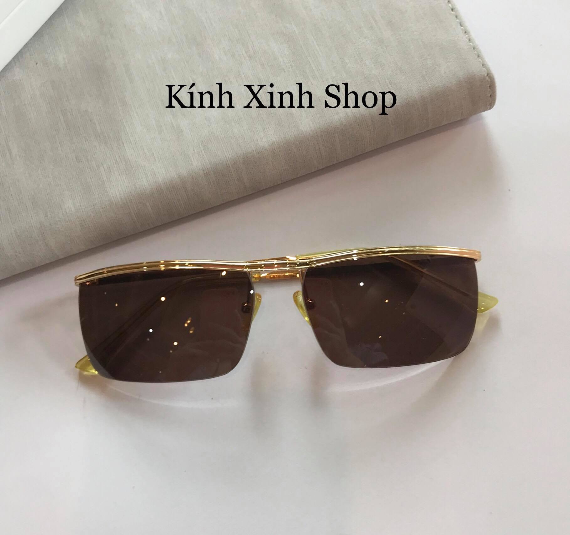 Kính râm Nam Amor Nửa viền 14K Ve Vàng Fullbox Phụ Kiện