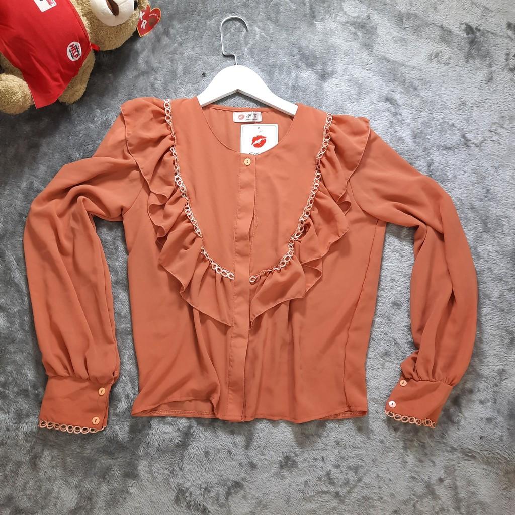 Áo nữ công sở hoa nhí bánh bèo siêu xinh