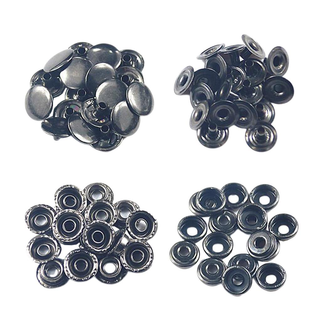Chốt Khóa 50x Bấm Nút Stud Cho áo Khoác Da Quần Jean Túi Xách