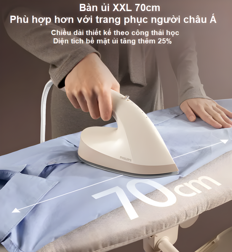 HÀNG CHÍNH HÃNG - Bàn ủi hơi nước dạng đứng serial 5000, hoàn toàn mới. Thương hiệu Hà Lan cao cấp Philips - STE5050/10