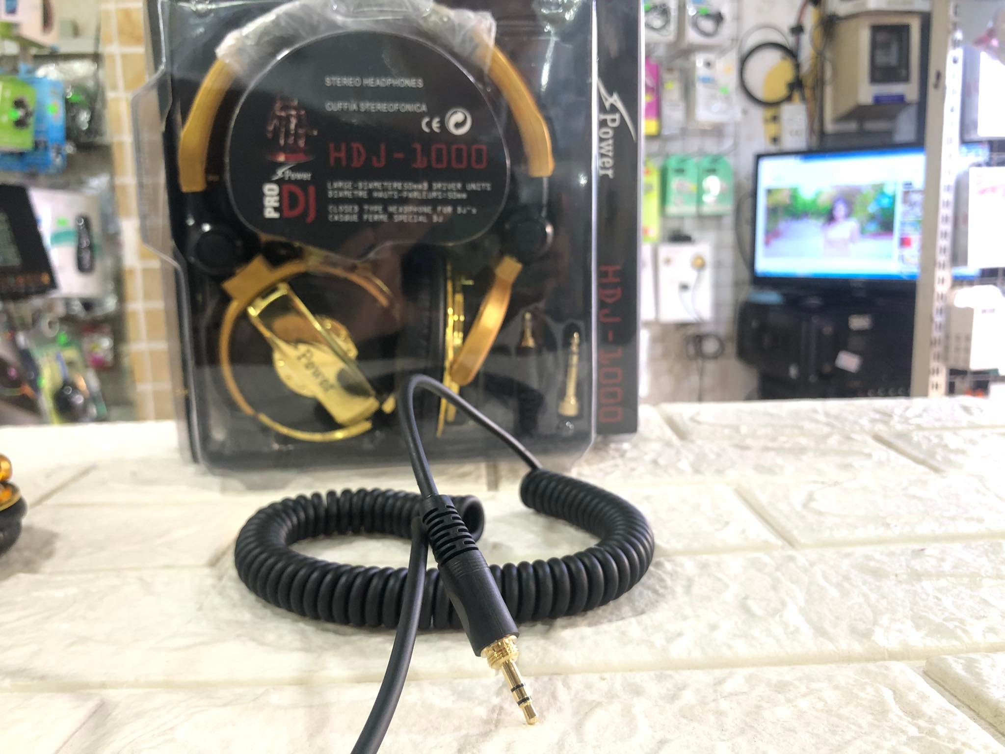 HEADPHONE POWER CHỤP TAI HDJ-1000 MÀU VÀNG ÂM THANH HAY