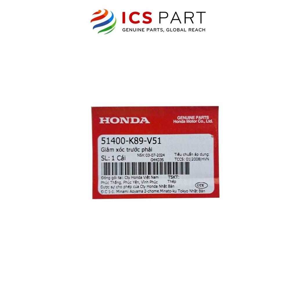 Giảm Xóc (Trước Phải) HONDA Wave 110, Wave Blade K57 2020 Bạc Cơ, (51400K89V51)
