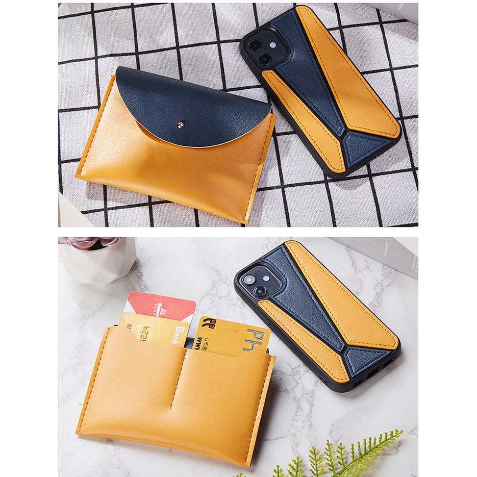 Ốp lưng da dành cho iPhone 12 pro max / iphone 12 tặng kèm ví mini