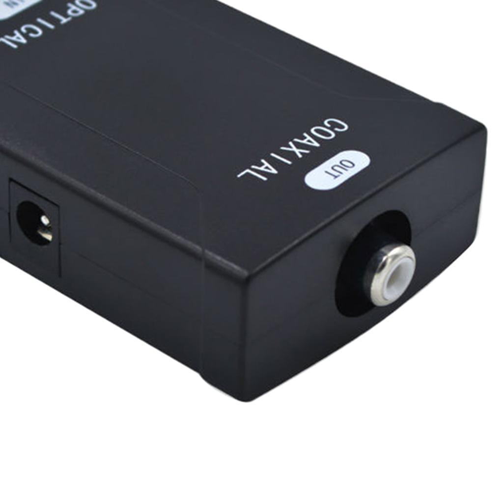 Toslink Input to RCA Coaxial Coax Digital Audio Cable Converter Adapter US