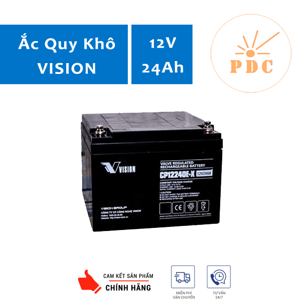 Ắc quy Vision CP12170E-X 12V17Ah - (PDC-TECH)