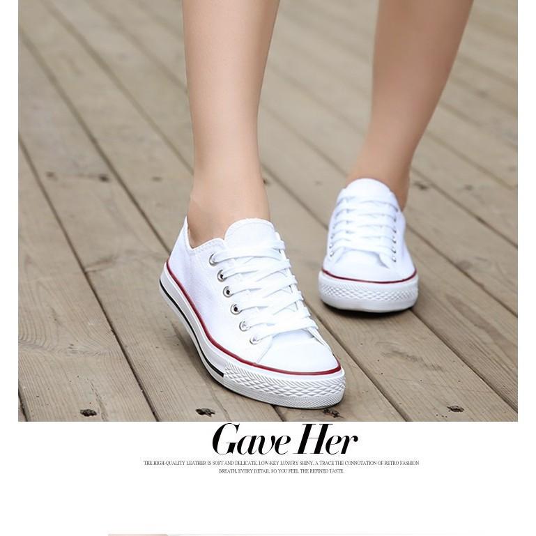 Giày AllStar Classic Nữ Cổ Thấp Trắng