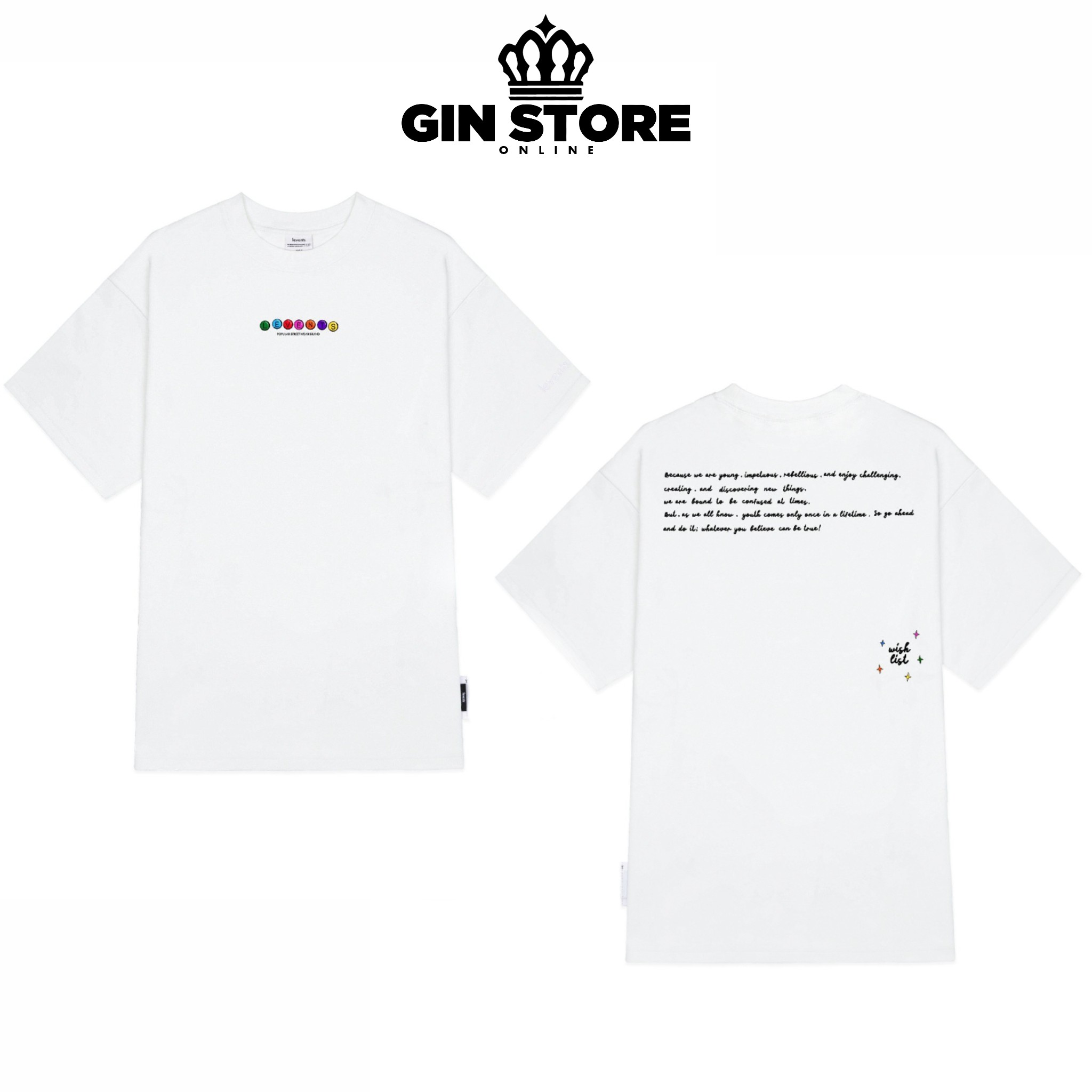 Áo thun tay lỡ local brand Levent Millon , Tee oversize form rộng , áo phông unisex nam nữ chất vải cotton dày dặn - Gin store