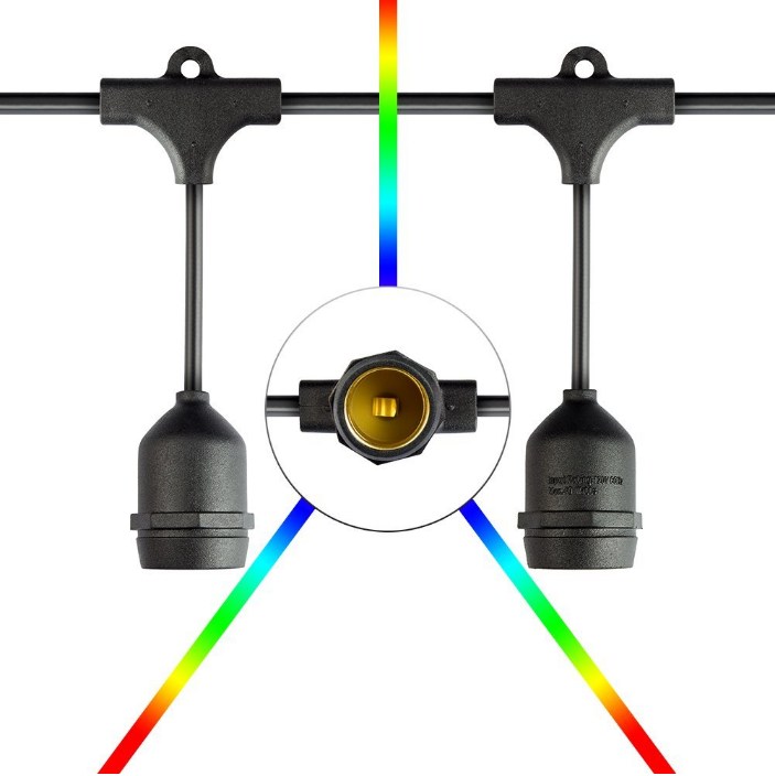 Dây đèn bóng led edison G45 3 mét 6 bóng 4w đèn trang trí