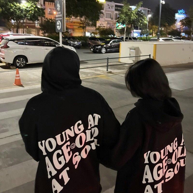 Áo Hoodie YoungAt Chất Nỉ Bông Form Rộng Unisex Nam Nữ