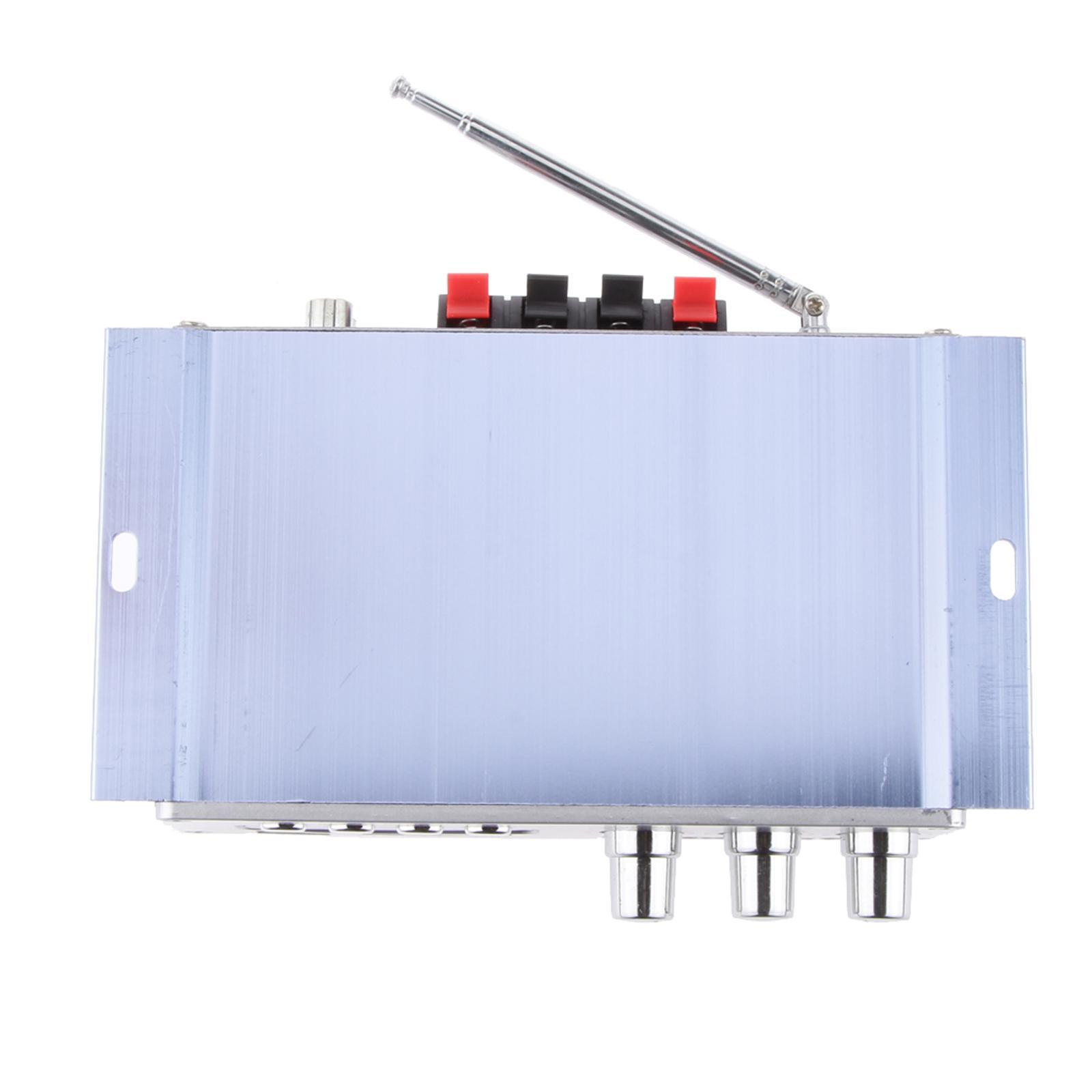 2- HY502 FM MP3 Audio Speaker Car Stereo HiFi Amplifier Player