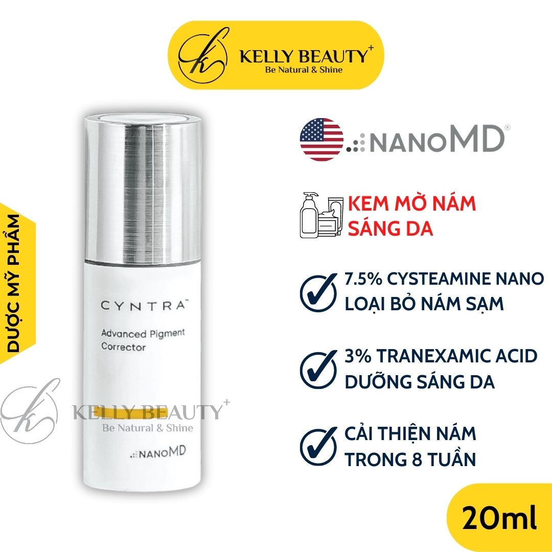 Kem Sáng Da Mờ Nám Sạm NanoMD Cyntra Advance Pigment Corrector - Cải Thiện Nám Trong 8 Tuần - Kelly Beauty