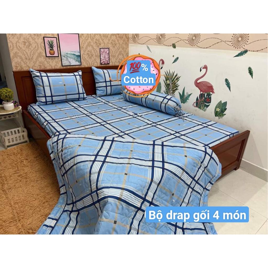 Bộ Drap Cotton THẮNG LỢI 4 món hoặc ga lẻ.