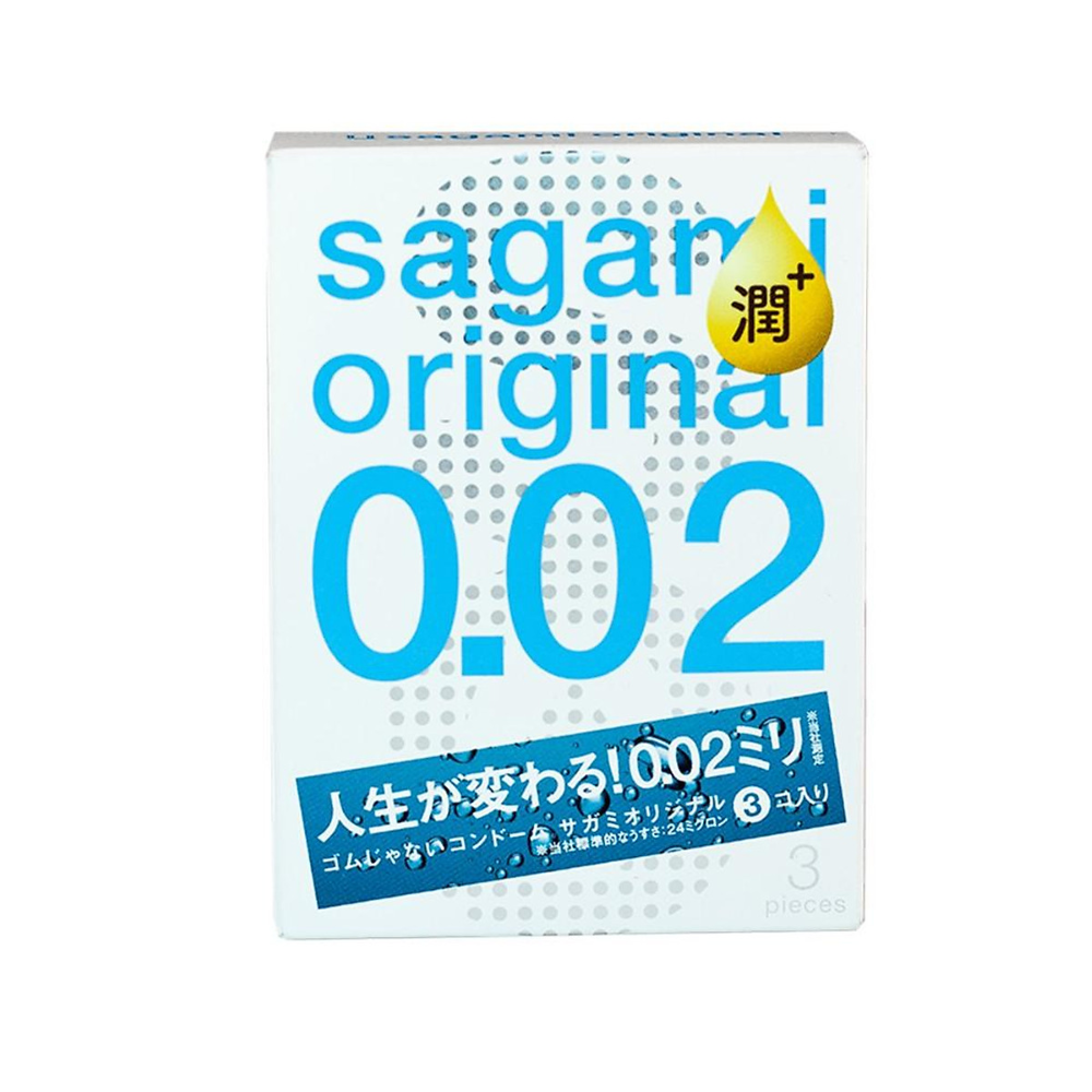 [Che tên sp] Bao cao su Sagami Original 0.02 - hộp 3 cái