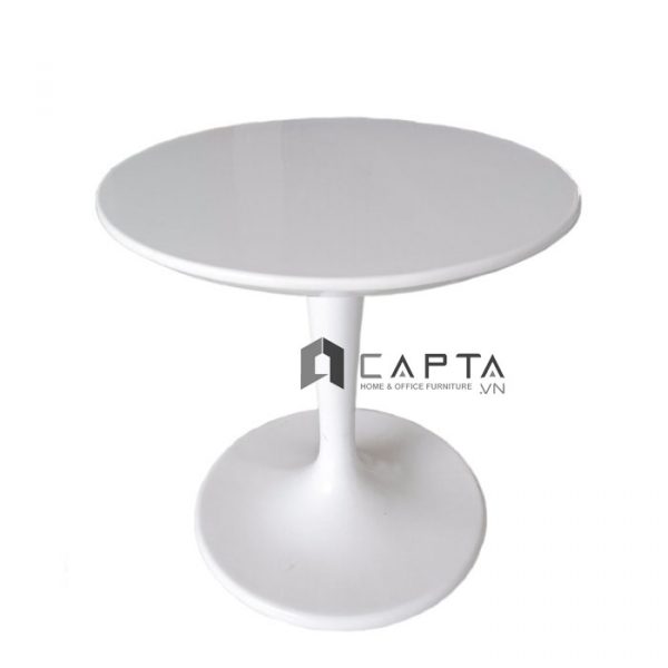 Bàn Sofa góc Tulip 60cm Nội thất Capta Bàn composite đúc nguyên khối màu trắng