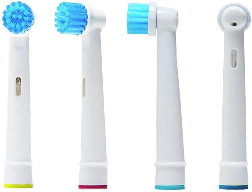 Cho máy Oral B, Bộ 4 đầu bàn đánh răng chải điện Dan House EB-17C, Làm sạch nướu, hết viêm nha chu, tác động kép – Xuất xứ: Anh,