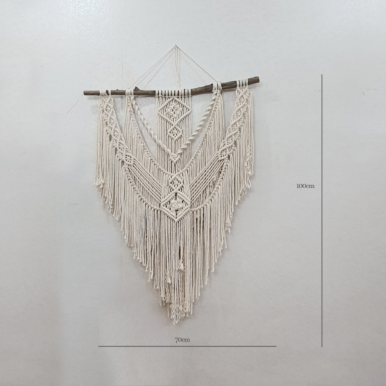 Macrame Trang Trí Tường Kích Thớc 70x100cm