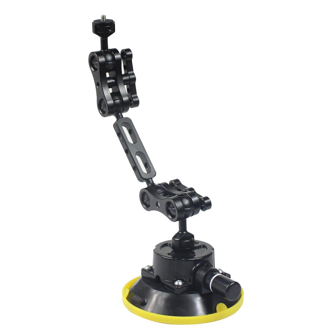 4.5Inch Bơm Tay Hút Chân Không 1/4 "Ổn Định Camera Giá Đỡ RAM Cho GoPro11 Insta360 X3 chụp Ảnh Chân Đế Đèn