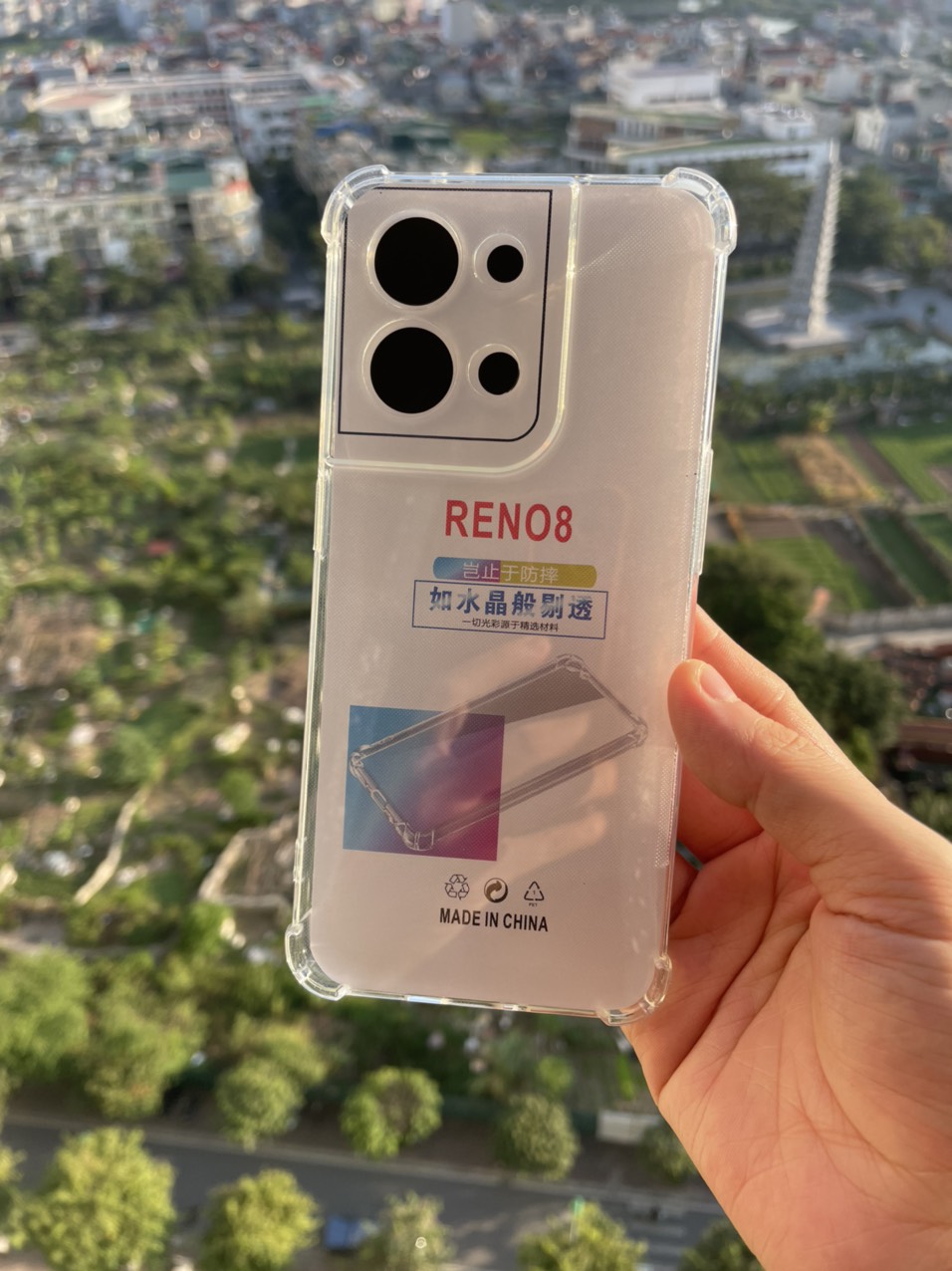 Ốp Lưng cho Oppo Reno 8Z, Reno 8 4G, Reno 8 5G Dẻo Trong Suốt Chống Sốc Có Gù Bảo Vệ 4 Gốc