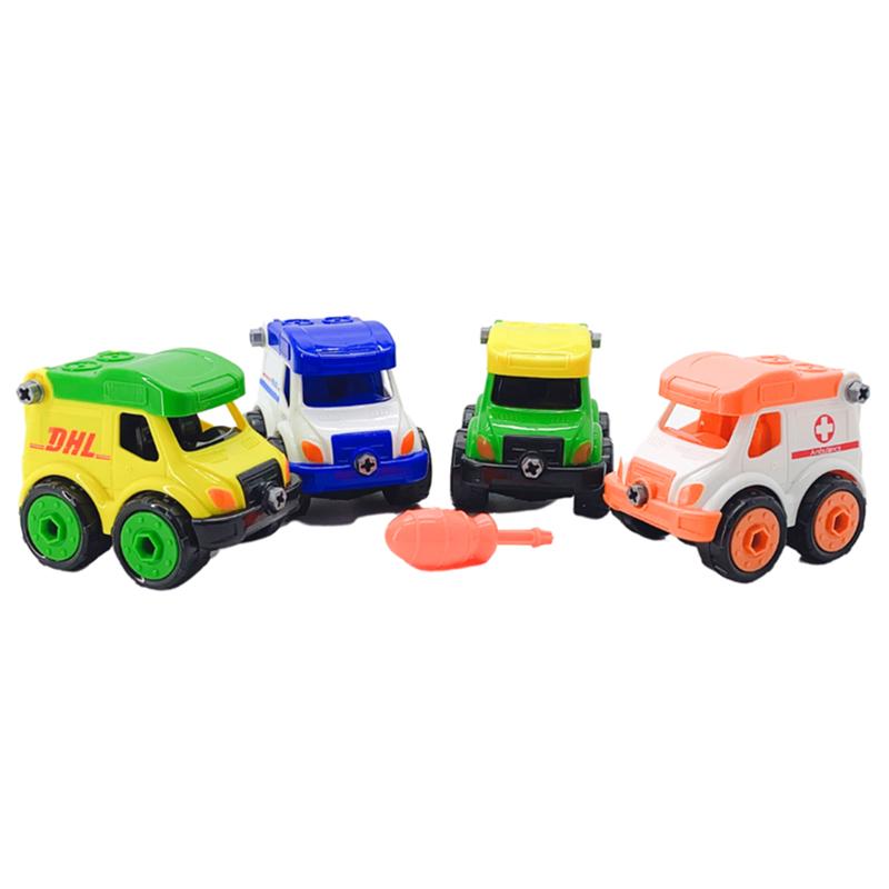 Bộ 2 Đồ Chơi Lắp Ráp Mô Hình Xe Cứu Thương, Cảnh Sát Hoặc Bưu Chính - LAToys LA368H-12
