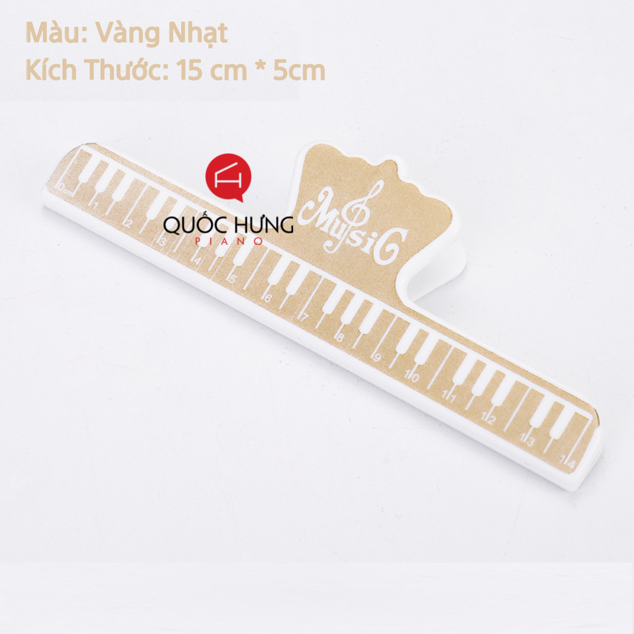 Kẹp bản nhạc hình Piano, kẹp tài liệu, guitar, sách vở… (kẹp dài hàng chuẩn)