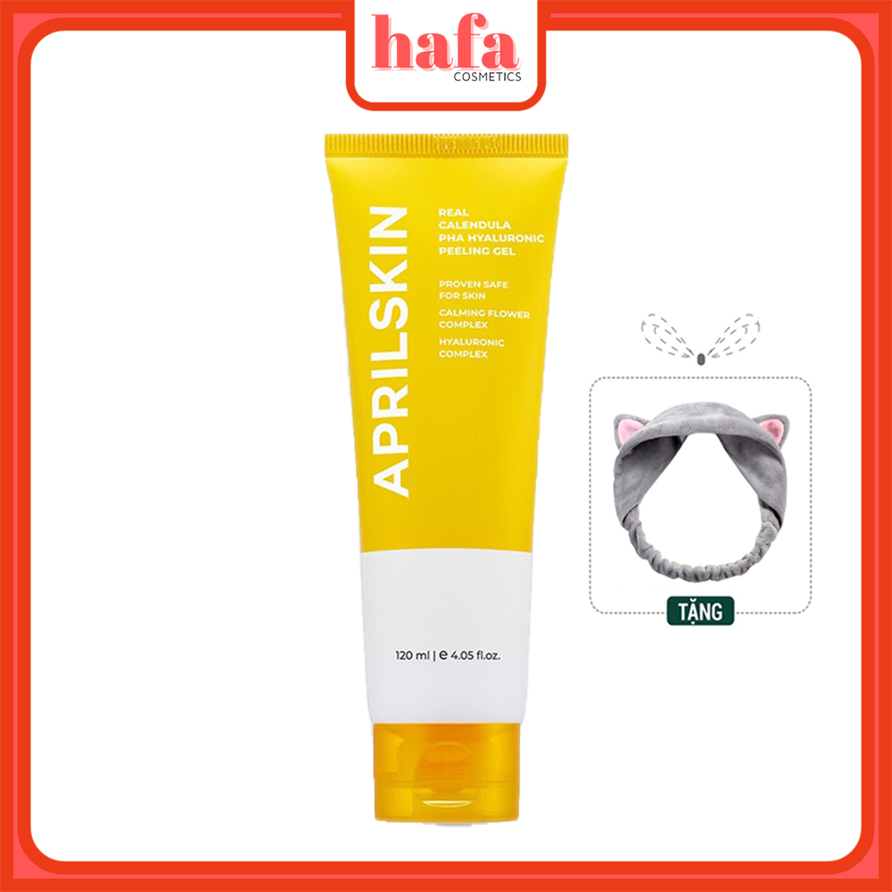 Gel tẩy da chết dịu nhẹ, không kích ứng da Aprilskin Real Calendula PHA Hyaluronic Peeling Gel 120g