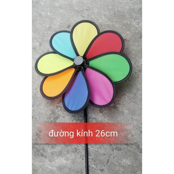 Chong chóng cầu vồng 8 cánh đường kính 26cm - SP350041