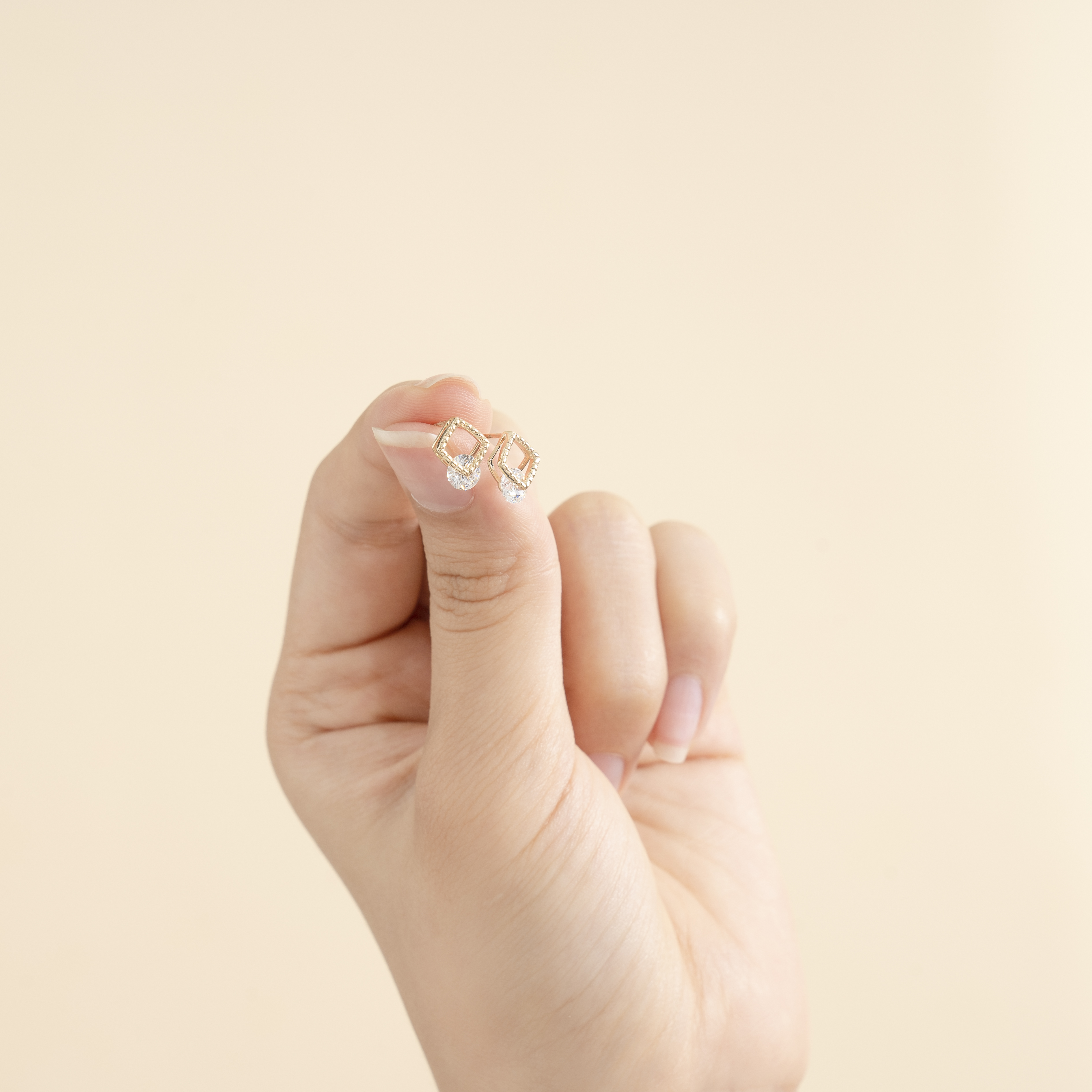 Bông Tai Nữ Vàng 14K BT400 Huy Thanh Jewelry