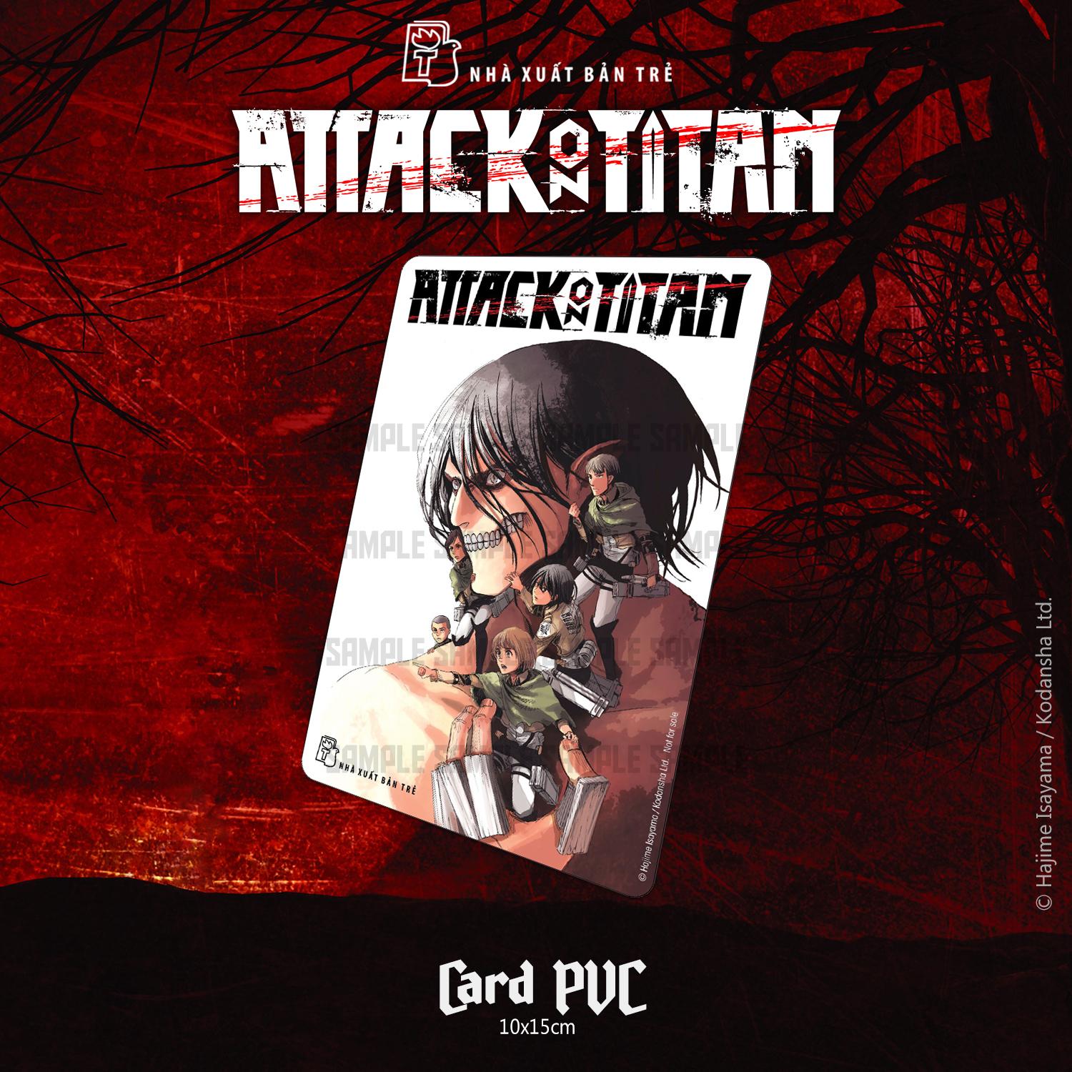 [Pre-order] Bộ Manga - Attack On Titan: Tập 1 - 3 (Bộ 3 Tập) - Tặng Kèm Card PVC + Card Shikishi