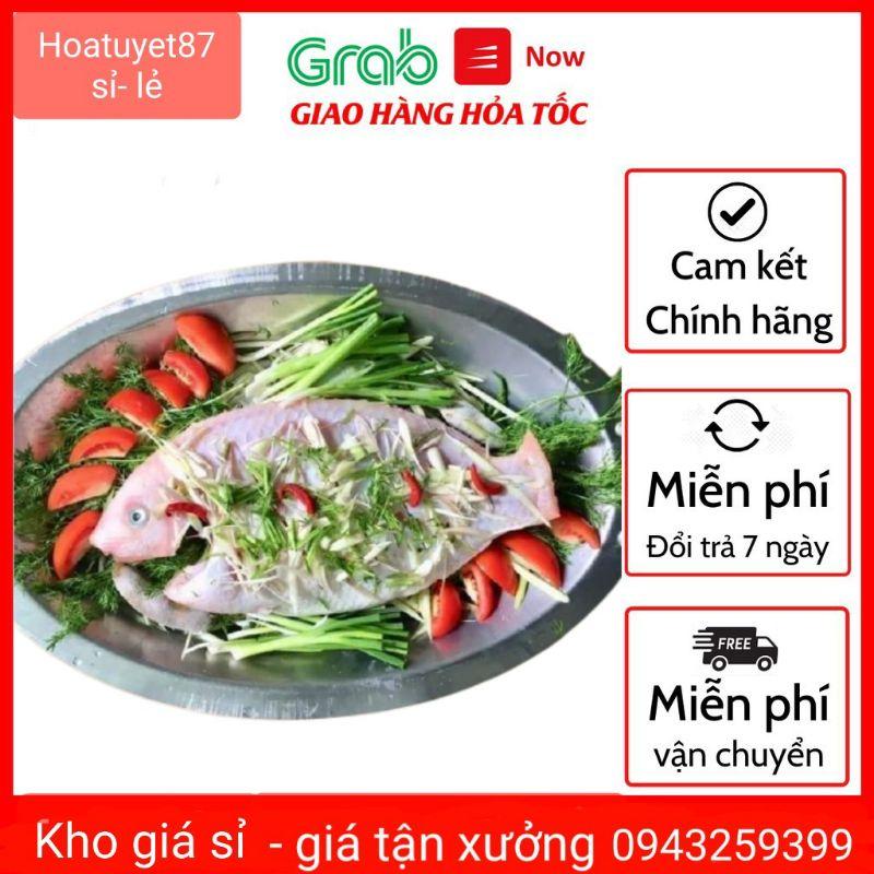 Khay cá chép om dưa inox nấu được trên bếp từ