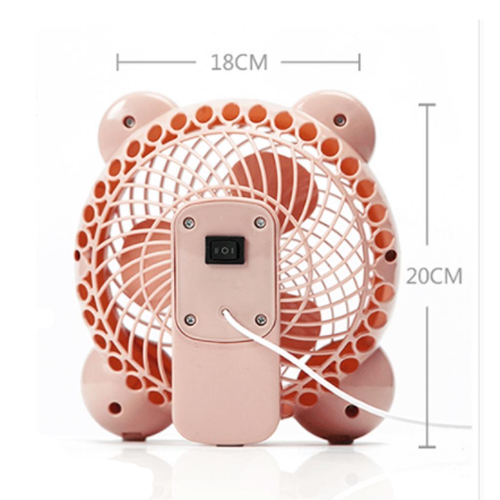 USB Fan Mini Portable Desktop Cooling Desk Quiet Fan Rechargeable