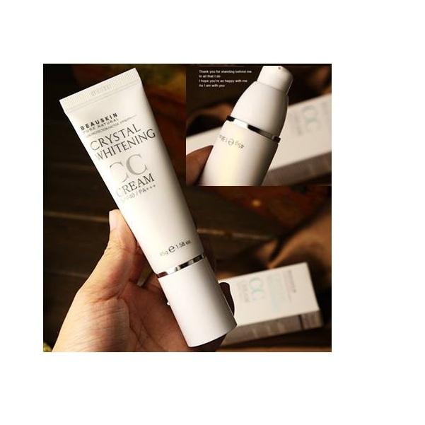 Bộ sản phẩm 1 kem che khuyết điểm CC Cream Hàn quốc ( 45g) + 3 mặt nạ beauskin hàn quốc ( hương ngẫu nhiên)