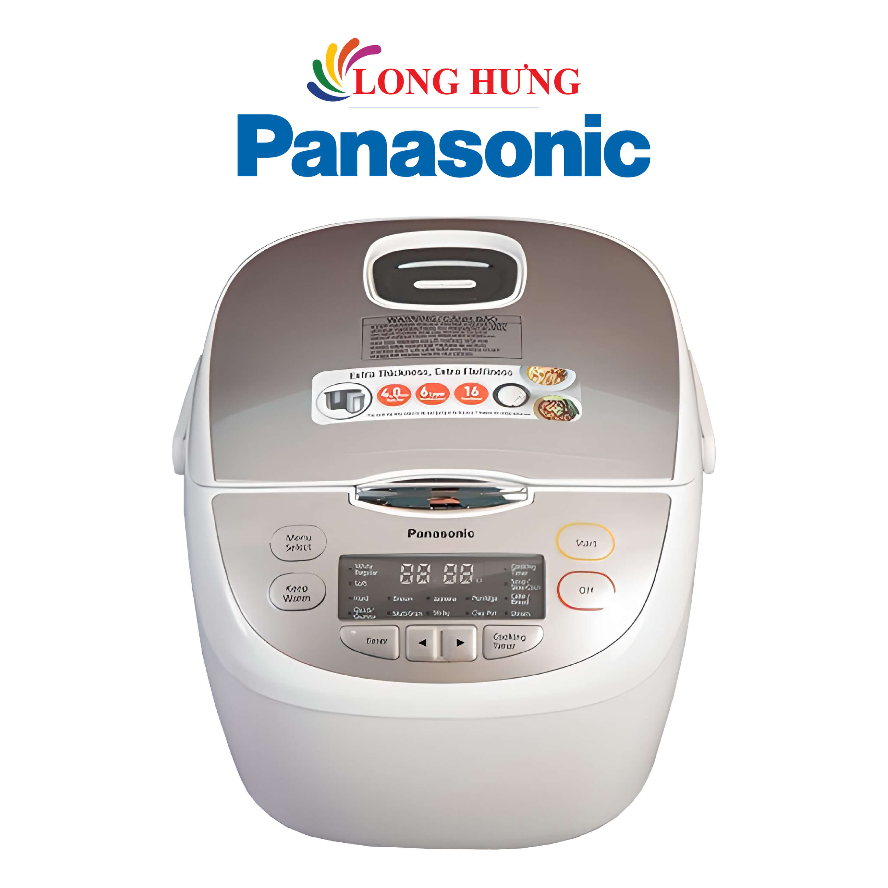 Nồi cơm điện tử Panasonic 1.8 lít SR-CP188NRAM - Hàng chính hãng