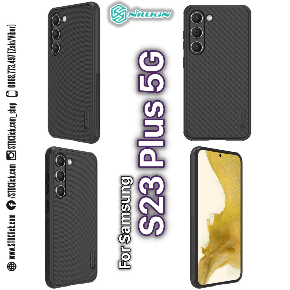 ỐP LƯNG DÀNH CHO ĐIỆN THOẠI SAMSUNG GALAXY S23 PLUS 5G  NILLKIN NHỰA CỨNG VIỀN DẺO