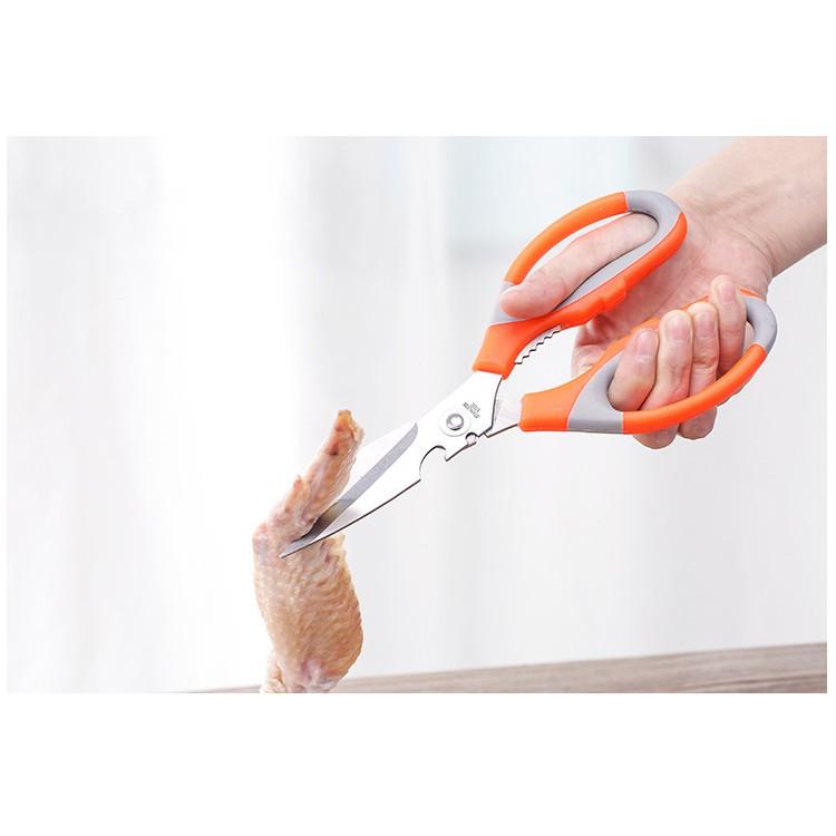 Kéo Nhà Bếp Đa Năng K-024 Màu Cam 5 Trong 1