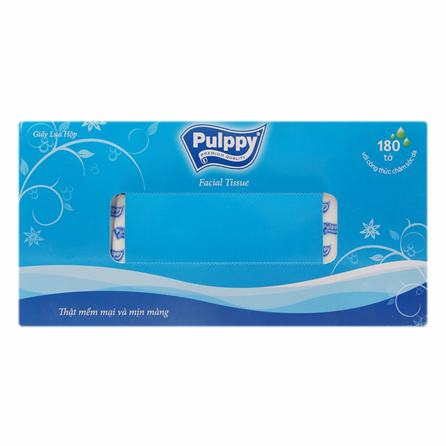 Giấy Lụa Hộp Pulppy (180 tờ) - Giao màu ngẫu nhiên