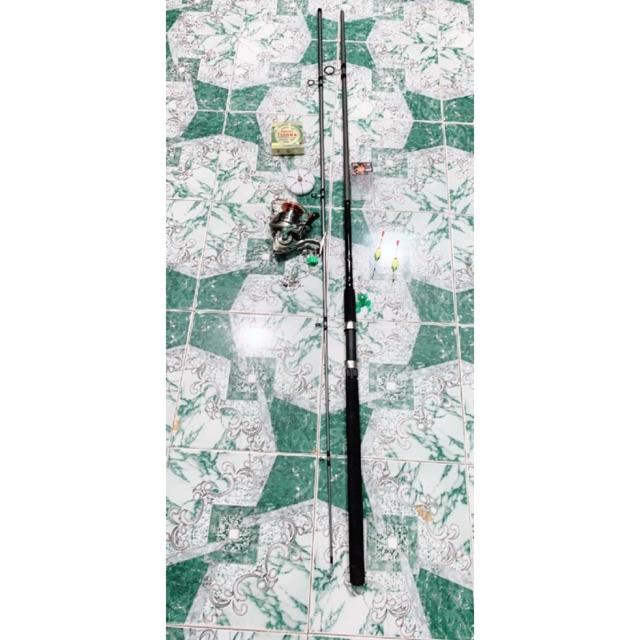 Combo bộ cần câu 3m rỗng + Máy 7000 tay quay inox cần cực khoẻ bộ y hình
