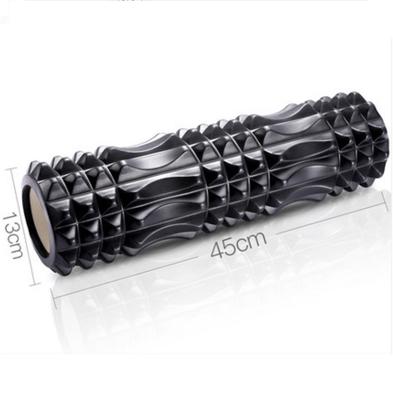 Con lăn Roller , ống lăn gai nhọn Massage có gai 45x13cm chịu lực cao ống trụ lăn xốp giúp giãn cơ tập gym yoga thể hình