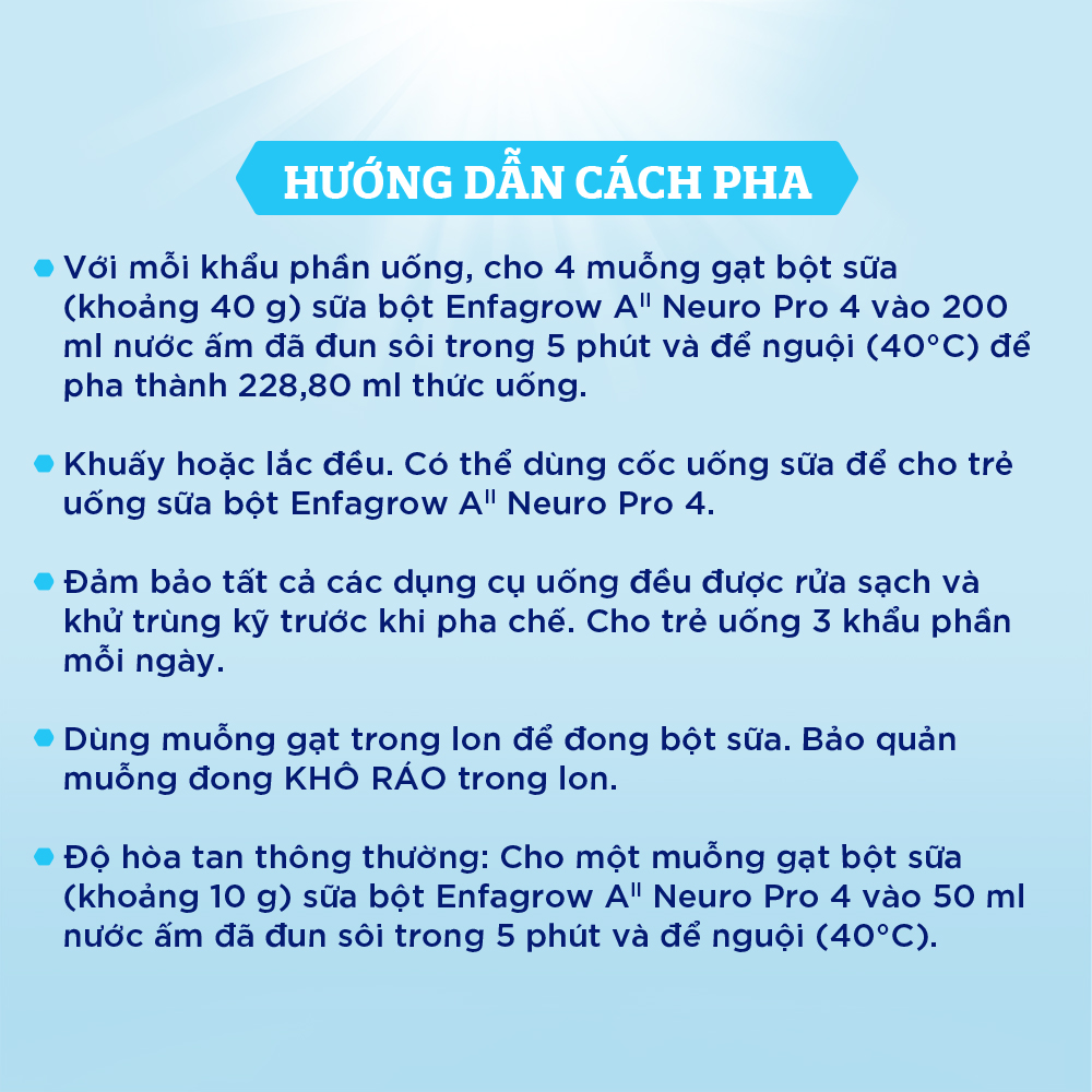 Sữa bột Enfagrow A2 Neuro Pro 4 dành cho trẻ 3-6 tuổi - 1.7 kg