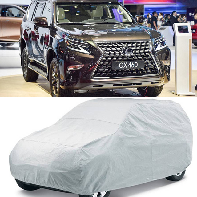 Áo Trùm Xe Ô TÔ GX460 Có Lớp Tráng Ghi Bạc Giúp Chống Mưa Tuyệt Đối. Giảm Nắng Chống Tia UV