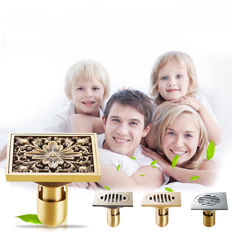 Thoát sàn khử mùi GD399- lọc ô nhiễm với thiết kế hoa tây cổ điển