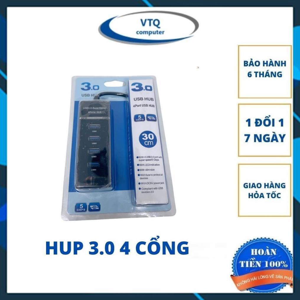 Bộ chia cổng USB 3.0 - Hub chia cổng USB tốc độ cao 4 cổng bảo hành 6 tháng