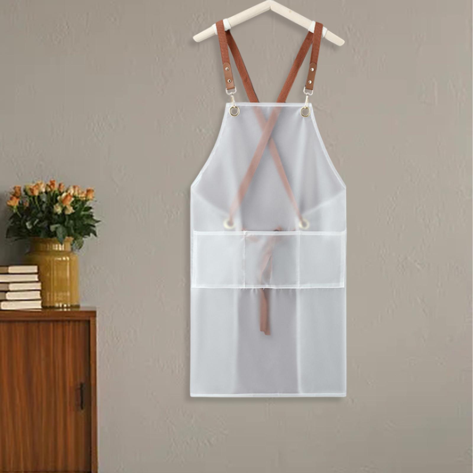 Chef Apron Cooking Apron BBQ Apron Bib Apron Cross Back Durable Baking Apron