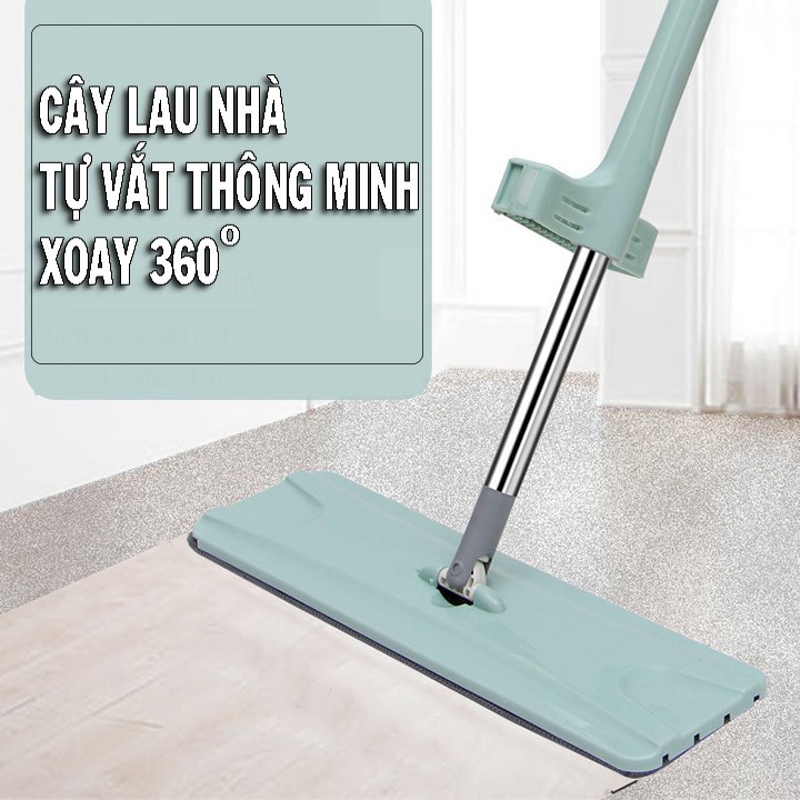 Chổi lau nhà tự vắt thông minh - cây lau nhà 360 vắt thông minh thế hệ mới