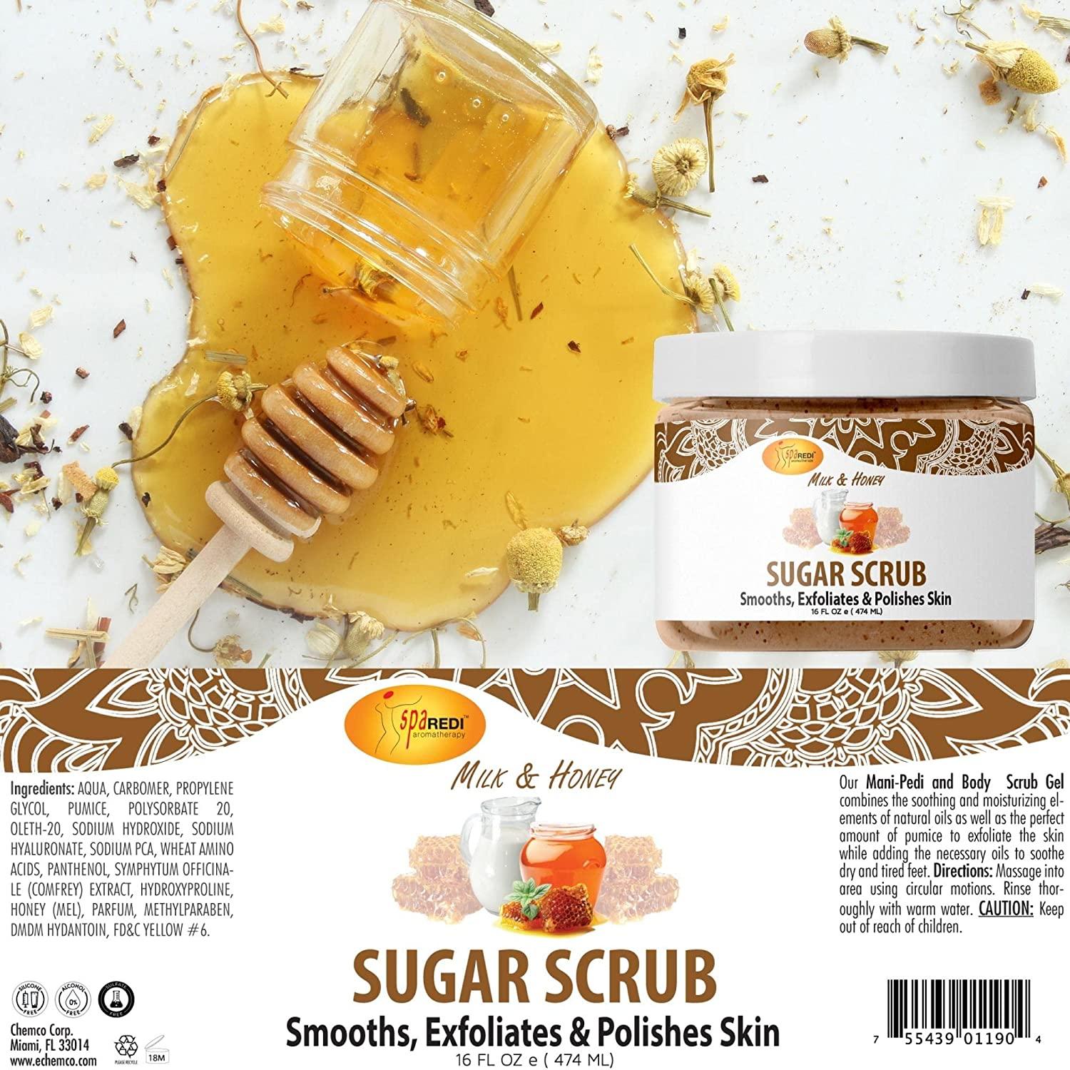 Đường tẩy tế bào chết Sugar Scrub mùi Sữa Mật Ong 474 ml