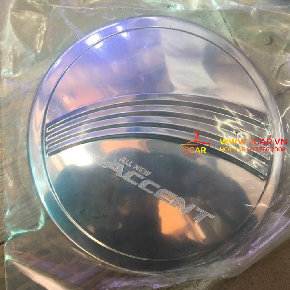 Ốp nắp xăng xe Hyundai Accent 2018- 2020- 2021- 2022 mạ crom sáng bóng